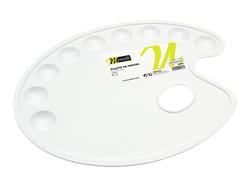 Palette plastique ovale - 9 godets - Monali