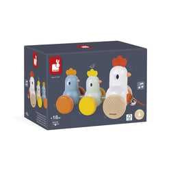 Poule et poussins à promener