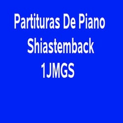 Partituras De Piano Shiastemback 1JMGS - Libro De Partituras De Piano