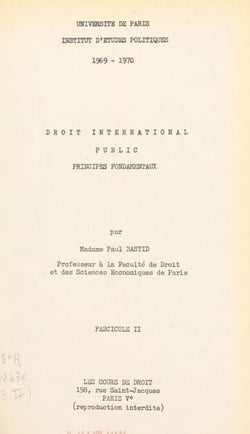 Droit international public : principes fondamentaux (2)