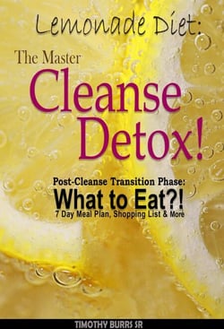 Lemonade Diet: The Master Cleanse Detox! Post-Cleanse Transition Phase: What to Eat?! 7 Day Meal Plan, Shopping List &amp; More - lemon detox drink diet