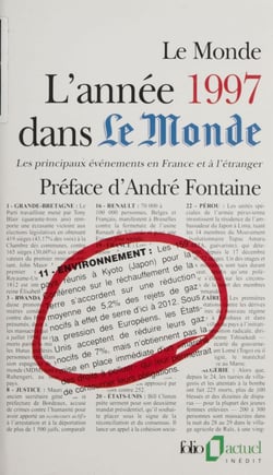 L'année 1997 dans Le Monde - Les principaux événements en France et à l'étranger