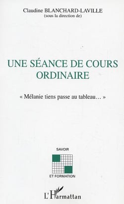 SEANCE DE COURS ORDINAIRE (UNE) - Mélanie tiens passe au tableau
