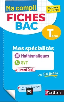 Mes spécialités Mathématiques / SVT (Sciences de la vie et de la Terre) - Ma Compil fiches BAC Term - Bac 2027 - EPUB
