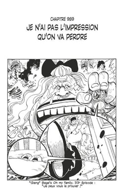 One Piece édition originale - Chapitre 989 - Je n'ai pas l'impression qu'on va perdre