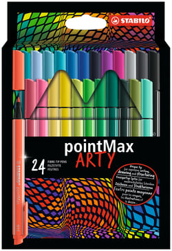 24 feutres PointMax Arty - Pointe moyenne - Stabilo