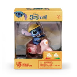 Mini figurine Yu Me Beast Kingdom - Lilo et Stitch - Stitch moto rose