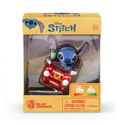 Mini figurine Yu Me Beast Kingdom - Lilo et Stitch - Stitch voiture de sport rouge