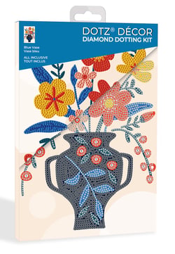 Diamond Dotting Kit - Diamond Painting- Vase bleu - Diamond Dotz