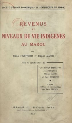 Revenus et niveaux de vie indigènes au Maroc