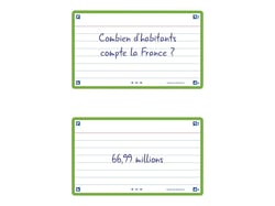 80 flashcards - 7,5 x 12,5 cm - Flash 2.0 Oxford - Ligné - cadre vert