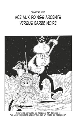 One Piece édition originale - Chapitre 440 - Ace aux poings ardents versus Barbe Noire