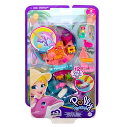 Polly Pocket - Coffret la plage du dauphin - Mini-poupée - Dès 4 ans