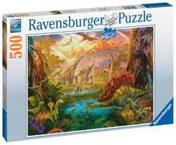 Puzzle 500 pièces - La terre des dinosaures