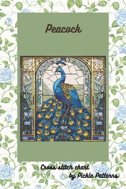 Peacock - Stained Glass Animals