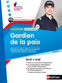 Concours Gardien de la paix - Catégorie B - Intégrer la fonction publique - 2019/2020 - Format : ePub 3