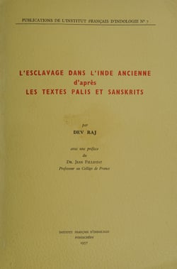 L'esclavage dans l'Inde ancienne d'après les textes palis et sanskrits