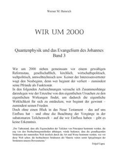 Wir um 2000 -  Band 3 - Quantenphysik und das Evangelium des Johannes