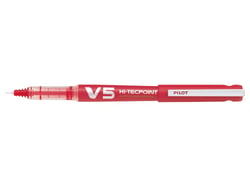 Stylo roller - Rouge - V5 Rechargeable - Pointe fine - Pilot