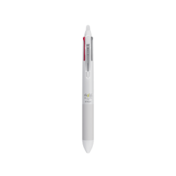 Stylo roller effaçable et rechargeable Pilot - FriXion Ball - 4 couleurs noir / bleu / rouge / vert - Pointe fine - Corps blanc