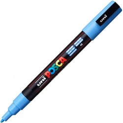 Marqueur Posca - Pointe conique fine - Bleu ciel - PC3M
