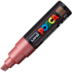 Marqueur Posca - Pointe large - Rouge métal - PC8K