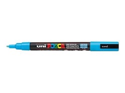 Marqueur Posca - Pointe conique fine - Bleu clair pailleté - PC3ML