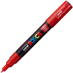 Marqueur Posca - Pointe conique extra-fine - Rouge - PC1MC