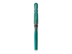 Stylo roller - Vert métallique - Signo Broad grip - Pointe large - Uni-ball