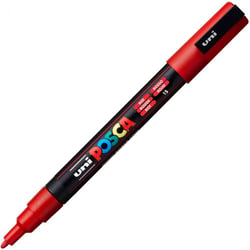 Marqueur Posca - Pointe conique fine - Rouge - PC3M
