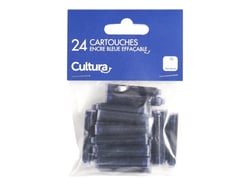 Lot de24 cartouches d'encre courtes - Bleu - Cultura