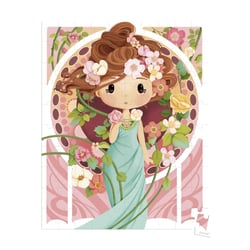 Puzzle 100 pièces - Janod - Inspired by Mucha
