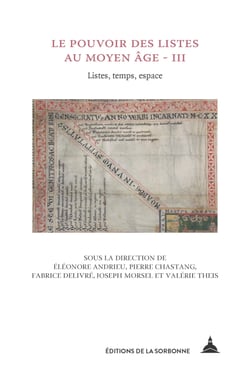Le pouvoir des listes au Moyen Âge – III - Listes, temps, espace