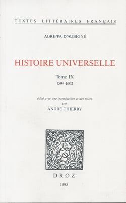 Histoire universelle - Tome IX, 1594-1602