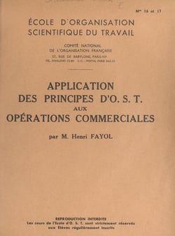 Application des principes d'O.S.T. aux opérations commerciales