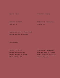 Preliminary study of traditional Kutchin clothing in museums