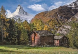 Puzzle 500 pièces - Charming Matterhorn - Clementoni