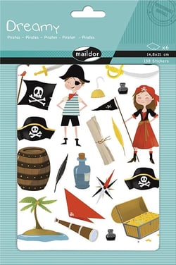 6 planches stickers - Dreamy - Pirates