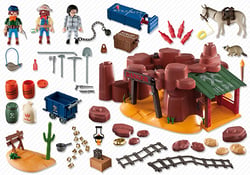 Mine d'or avec explosifs - Playmobil Western 5246