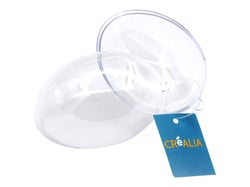 Oeuf plastique 8cm en 2 parties - Créalia