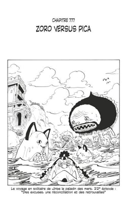 One Piece édition originale - Chapitre 777 - Zoro versus Pica