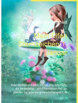 Mein Elfen Sternzeichen 1. Januar - Jeder Mensch und jedes Tier hat eine Schutzelfe, die ihn begleitet - sein Elfensternzeichen am gleichen Tag geboren. www.schutzengelein.de