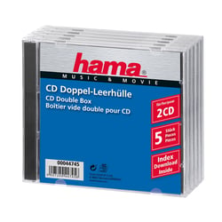 5 boîtiers CD double std 