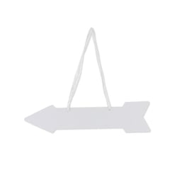 5 flèches signalétiques - blanc - 41,5 x 10 cm