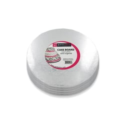 5 cartons ronds - argent - 40 cm - Cerf Dellier