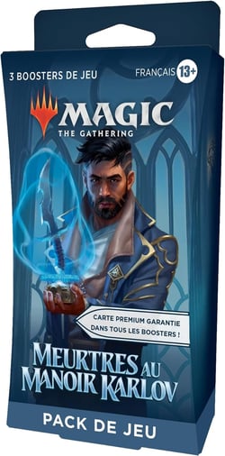 Booster de jeu Magic the Gathering Meutres au manoir Karlov - Wizards of the Coast - 3 pièces