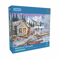 Puzzle 1000 pièces - Winter at the cabin - Gibsons