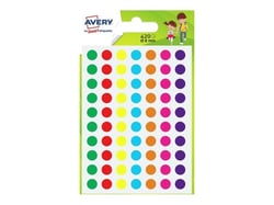 420 pastilles assorties - Ø 8mm - vert, rouge, jaune, bleu, orange, rose, violet