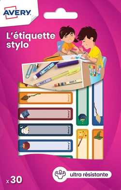 30 ETIQU STYLOS MAGIE - 50X10 MM