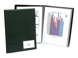 Porte-vues A4 - Goldline - 100 vues - PVC - Exacompta - Noir